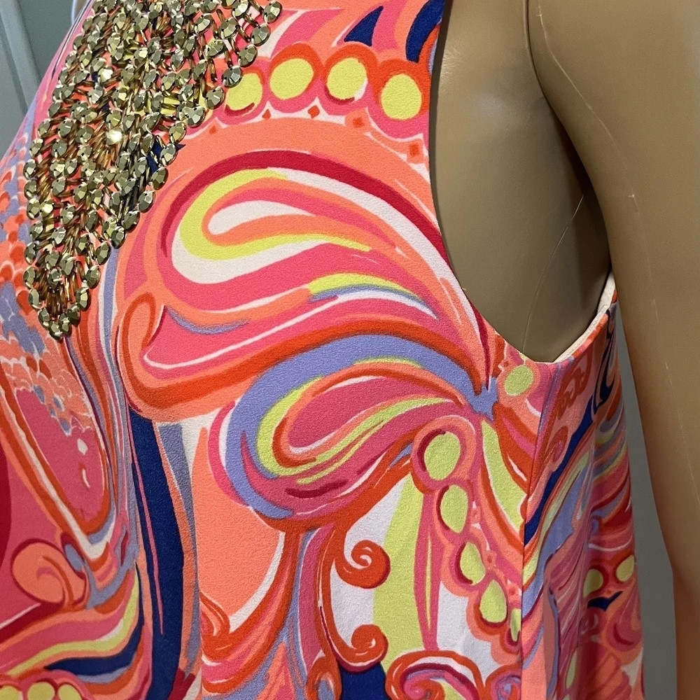 Lilly Pulitzer "Mimi" Dress with Beading Detail in Size XS   NWT - Picture 3 of 15